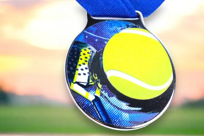 Medaile MDLMIDM15 | Padel Barva: bronz, Stuha: ST6
