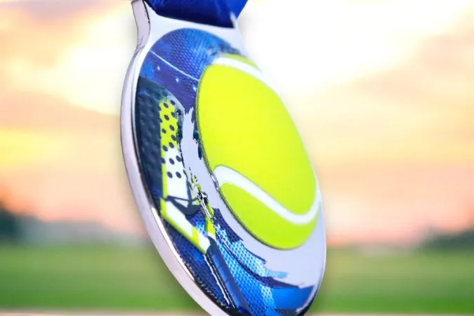 Medaile MDLMIDM15 | Padel Barva: bronz, Stuha: ST6
