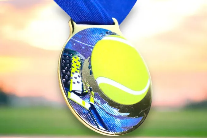 Medaile MDLMIDM15 | Padel Barva: bronz, Stuha: ST6