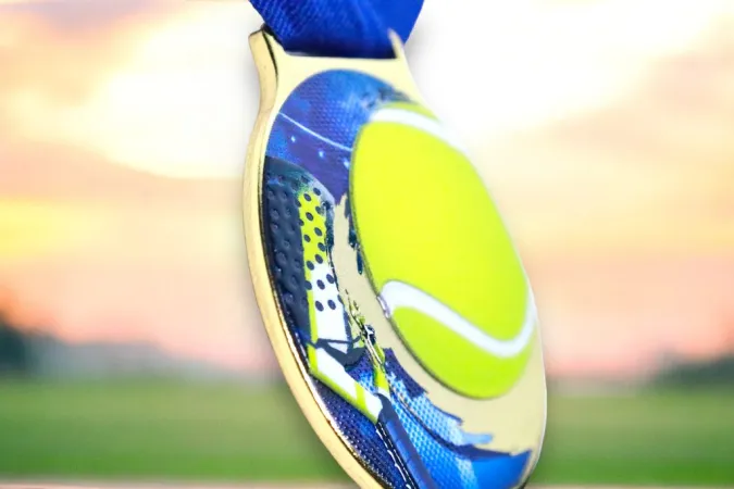 Medaile MDLMIDM15 | Padel Barva: bronz, Stuha: ST6