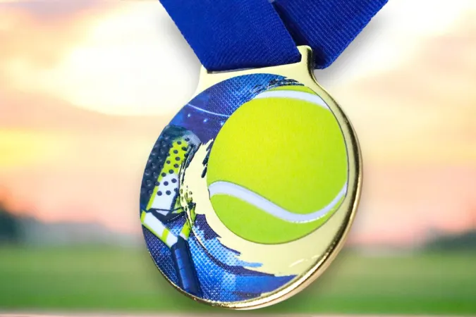 Medaile MDLMIDM15 | Padel Barva: bronz, Stuha: ST6