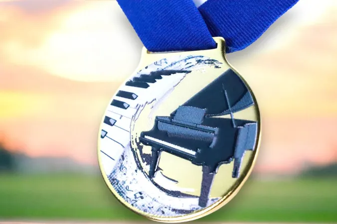 Medaile MDLMIDM16 | Hudba Barva: stříbro, Stuha: ST8