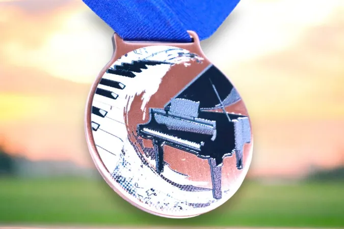 Medaile MDLMIDM16 | Hudba Barva: stříbro, Stuha: ST8