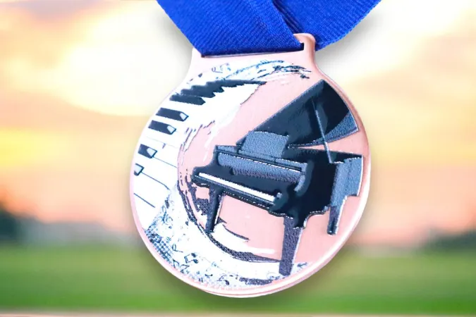 Medaile MDLMIDM16 | Hudba Barva: stříbro, Stuha: ST8