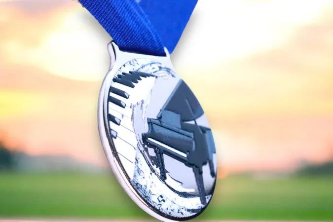 Medaile MDLMIDM16 | Hudba Barva: stříbro, Stuha: ST8