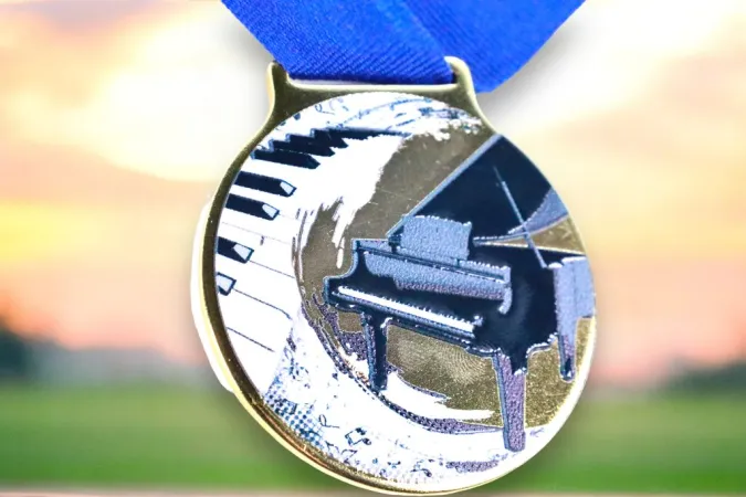 Medaile MDLMIDM16 | Hudba Barva: stříbro, Stuha: ST8