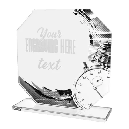 Skleněná trofej CR2024302M01 | Atletika Výška cm: 15, PLNOBAREVNÁ