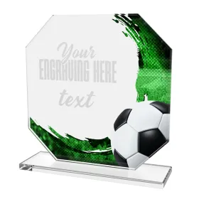 Skleněná trofej CR2024302M10 | Fotbal Výška cm: 13, BRONZ