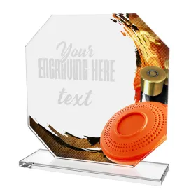 Skleněná trofej CR2024302M21 | Střelba Výška cm: 13, PLNOBAREVNÁ