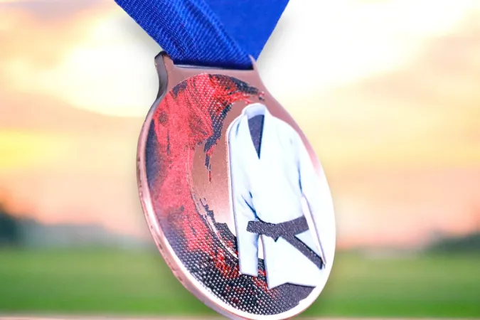 Medaile MDLMIDM17 | Bojová umění Barva: bronz, Stuha: ST8