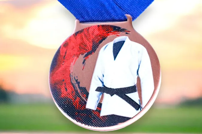 Medaile MDLMIDM17 | Bojová umění Barva: bronz, Stuha: ST8