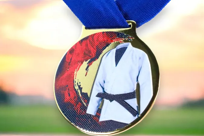 Medaile MDLMIDM17 | Bojová umění Barva: bronz, Stuha: ST8