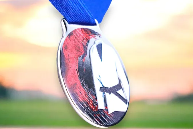 Medaile MDLMIDM17 | Bojová umění Barva: bronz, Stuha: ST8