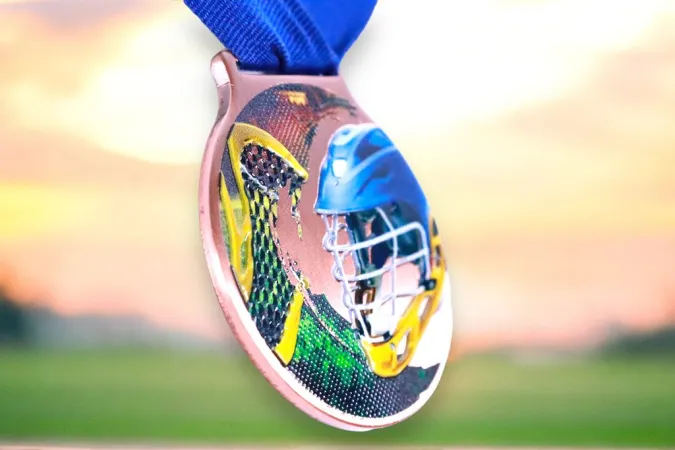 Medaile MDLMIDM18 | Lacrosse Barva: stříbro, Stuha: ST18