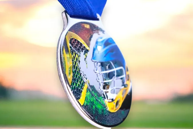 Medaile MDLMIDM18 | Lacrosse Barva: stříbro, Stuha: ST18