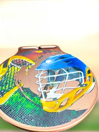 Medaile MDLMIDM18 | Lacrosse Barva: stříbro, Stuha: ST18