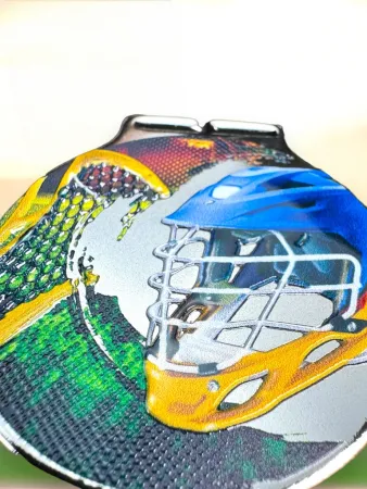 Medaile MDLMIDM18 | Lacrosse Barva: stříbro, Stuha: ST18