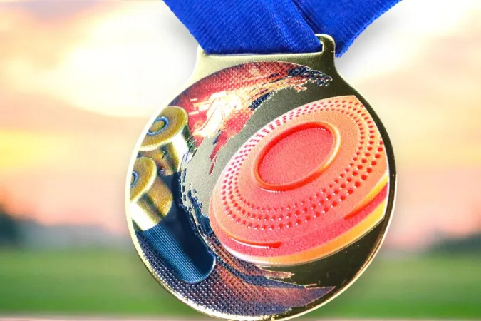 Medaile MDLMIDM19 | Střelba Barva: stříbro, Stuha: ST5