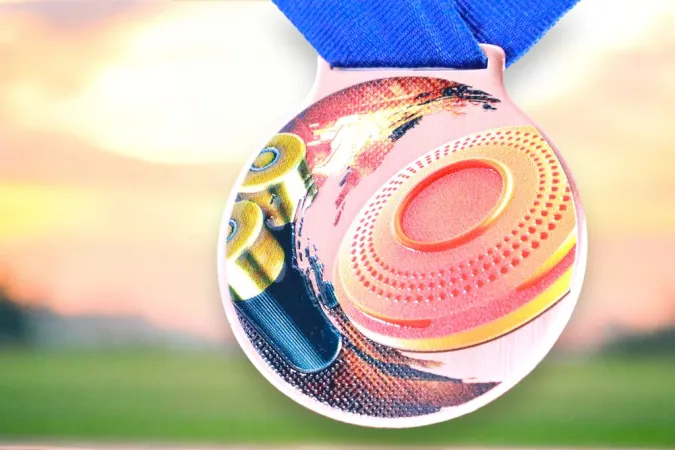 Medaile MDLMIDM19 | Střelba Barva: stříbro, Stuha: ST5