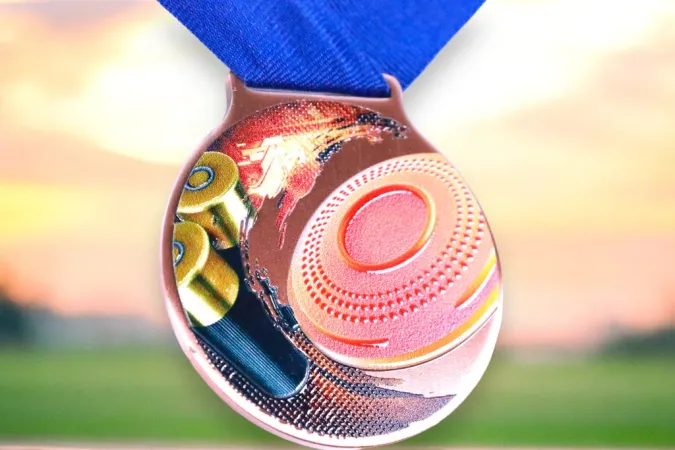 Medaile MDLMIDM19 | Střelba Barva: stříbro, Stuha: ST5