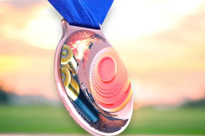 Medaile MDLMIDM19 | Střelba Barva: stříbro, Stuha: ST5