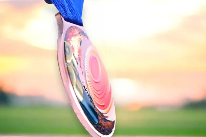 Medaile MDLMIDM19 | Střelba Barva: stříbro, Stuha: ST5