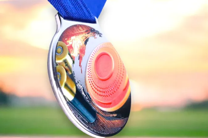 Medaile MDLMIDM19 | Střelba Barva: stříbro, Stuha: ST5