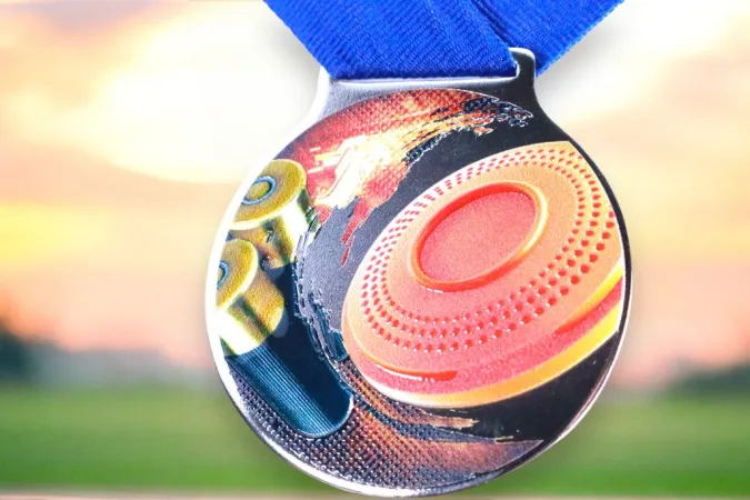 Medaile MDLMIDM19 | Střelba Barva: stříbro, Stuha: ST5