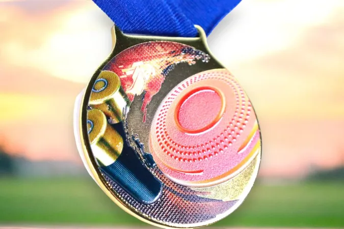 Medaile MDLMIDM19 | Střelba Barva: stříbro, Stuha: ST5