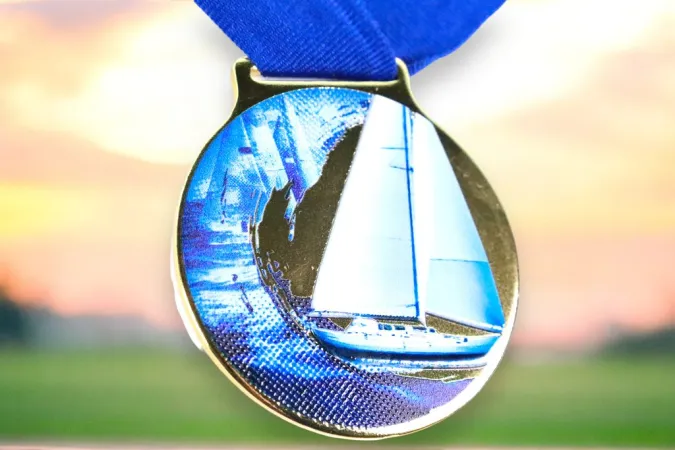 Medaile MDLMIDM20 | Vodni sporty Barva: stříbro, Stuha: ST15