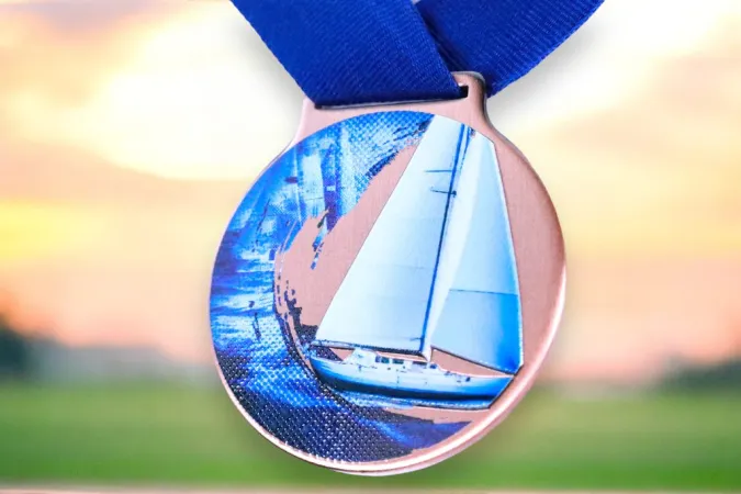 Medaile MDLMIDM20 | Vodni sporty Barva: stříbro, Stuha: ST15