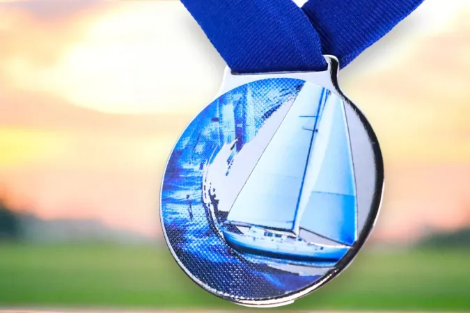 Medaile MDLMIDM20 | Vodni sporty Barva: stříbro, Stuha: ST15