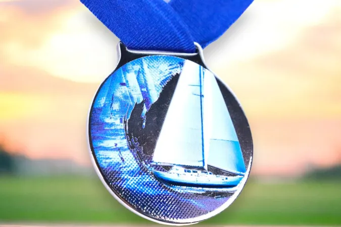 Medaile MDLMIDM20 | Vodni sporty Barva: stříbro, Stuha: ST15