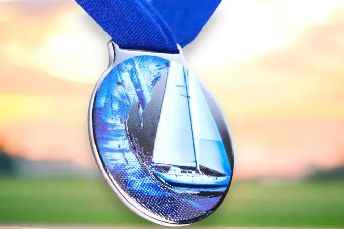 Medaile MDLMIDM20 | Vodni sporty Barva: stříbro, Stuha: ST15