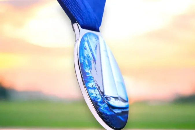 Medaile MDLMIDM20 | Vodni sporty Barva: stříbro, Stuha: ST15