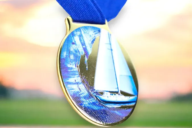 Medaile MDLMIDM20 | Vodni sporty Barva: stříbro, Stuha: ST15