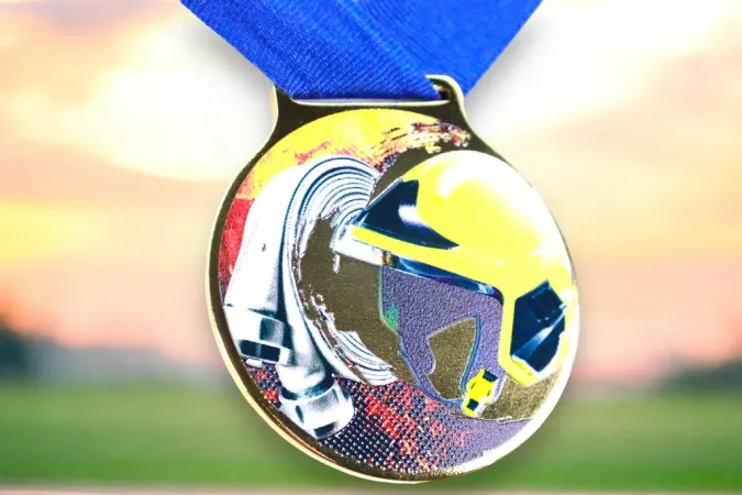 Medaile MDLMIDM21 | Hasiči Barva: zlato, Stuha: ST9