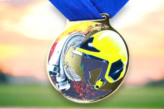 Medaile MDLMIDM21 | Hasiči Barva: zlato, Stuha: ST9