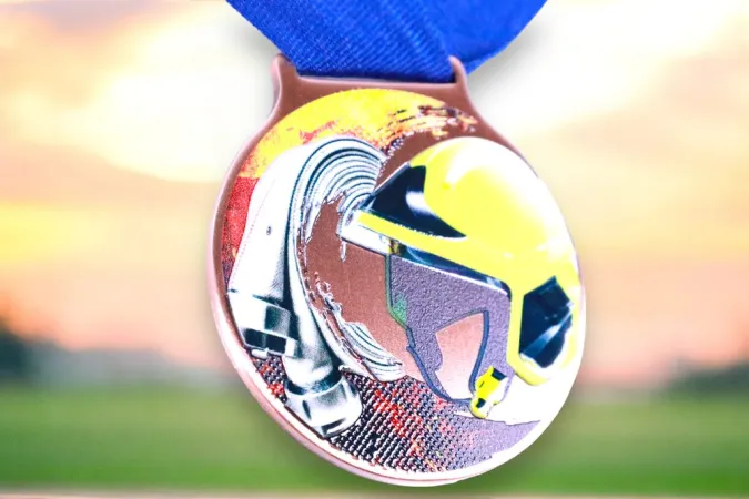 Medaile MDLMIDM21 | Hasiči Barva: zlato, Stuha: ST9