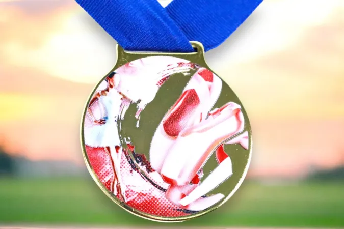 Medaile MDLMIDM22 | Balet Barva: stříbro, Stuha: ST4