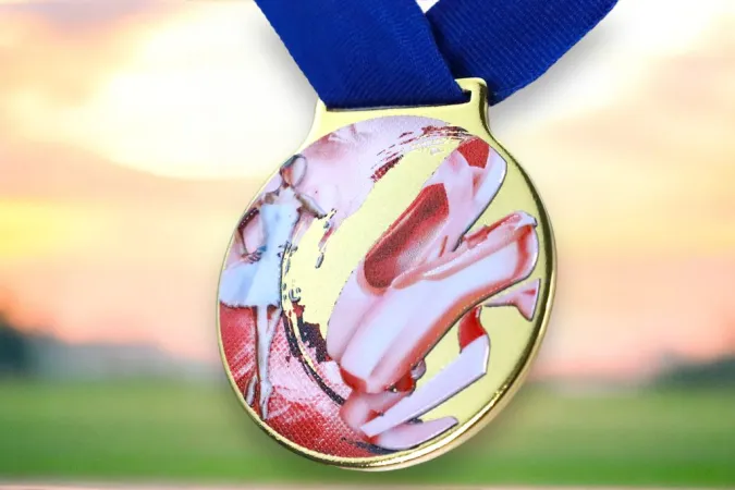 Medaile MDLMIDM22 | Balet Barva: stříbro, Stuha: ST4