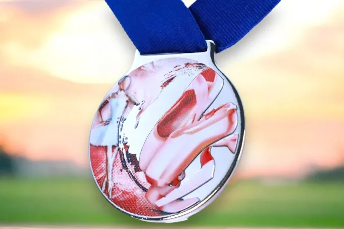 Medaile MDLMIDM22 | Balet Barva: stříbro, Stuha: ST4