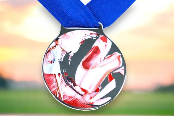 Medaile MDLMIDM22 | Balet Barva: stříbro, Stuha: ST4