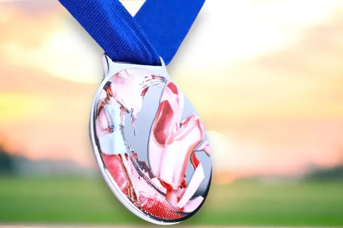 Medaile MDLMIDM22 | Balet Barva: stříbro, Stuha: ST4