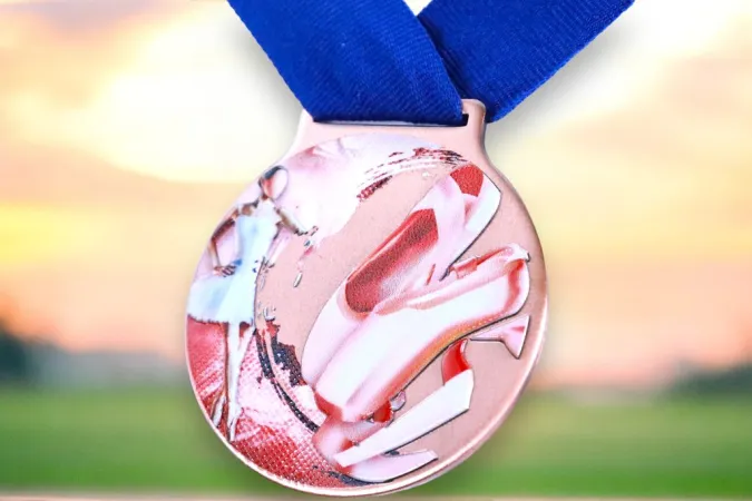 Medaile MDLMIDM22 | Balet Barva: stříbro, Stuha: ST4