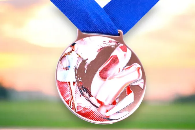 Medaile MDLMIDM22 | Balet Barva: stříbro, Stuha: ST4