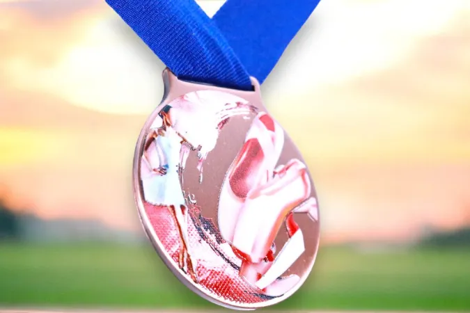 Medaile MDLMIDM22 | Balet Barva: stříbro, Stuha: ST4