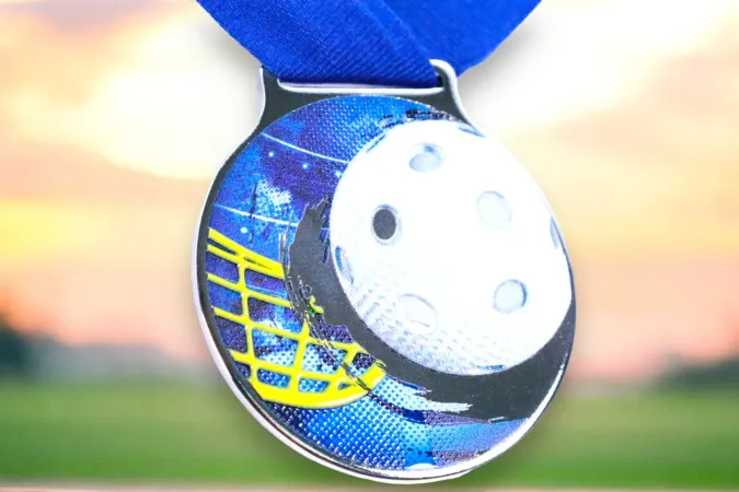 Medaile MDLMIDM23 | Florbal Barva: bronz, Stuha: ST12