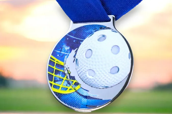 Medaile MDLMIDM23 | Florbal Barva: bronz, Stuha: ST12