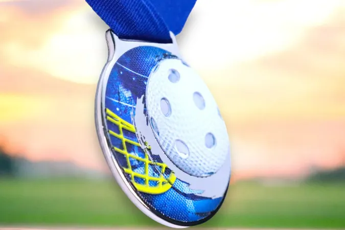 Medaile MDLMIDM23 | Florbal Barva: bronz, Stuha: ST12